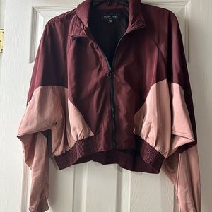 Windbreaker crop jacket